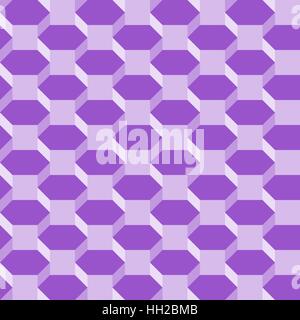 Hexagone isométrique - modèle géométrique 3D modifiable sans résumé vecteur fond papier peint (violet) Illustration de Vecteur