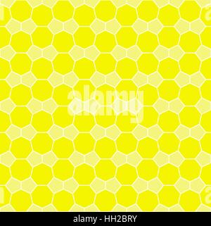 Heptagone et pentagon tile seamless pattern - vecteur répétant modifiable fond papier peint (jaune) Illustration de Vecteur