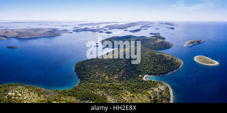 Parc national de Kornati et parc de la nature Telascica. Île de Dugi Otok, Croatie Banque D'Images