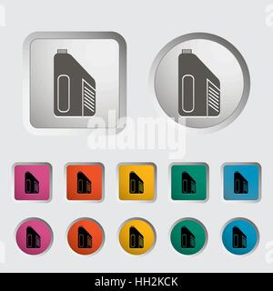 Jerrican seule icône. Vector illustration. Illustration de Vecteur