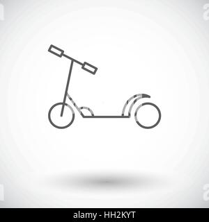 Enfant Scooter icône. Fine ligne télévision vector icône connexes pour les applications web et mobiles. Il peut être utilisé comme logo -, le pictogramme, l'icône, l'élément infographique Illustration de Vecteur