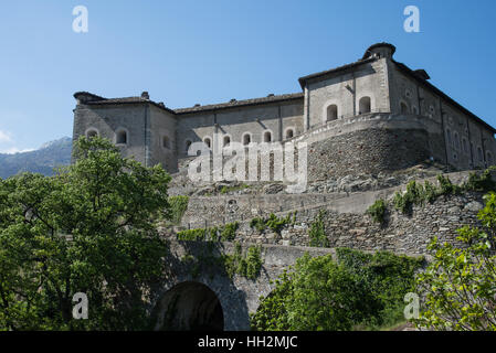 Château médiéval au Val d'aoste, Italie Banque D'Images