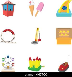 Animations enfants icons set Illustration de Vecteur