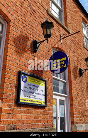 Le Bureau de conseil aux citoyens Wiltshire dans la rue Mill, Trowbridge, Wiltshire, Royaume-Uni. Banque D'Images