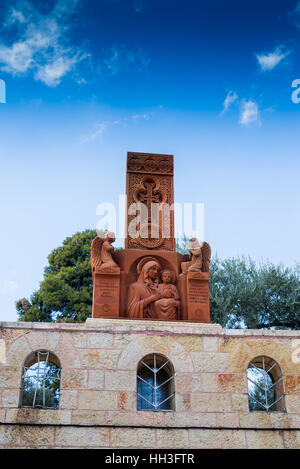 Tombe de la Vierge Marie, vallée du Cédron, Jérusalem, Israël Banque D'Images