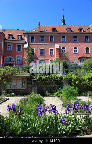 Cour du monastère Himmelkron, district de Kulmbach, Haute-Franconie, Bavière, Allemagne Banque D'Images