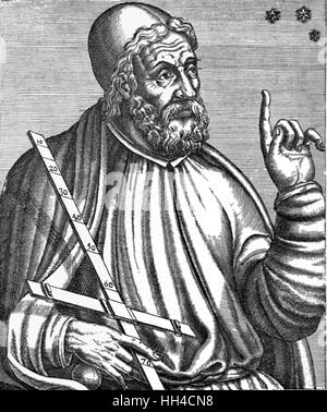 Claudius Ptolémée (100 – 170 AD) mathématicien romain, astronome, astrologue Banque D'Images