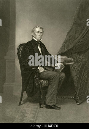 John Tyler, président des États-Unis Banque D'Images