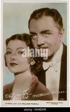 William Powell et Myrna Loy Banque D'Images