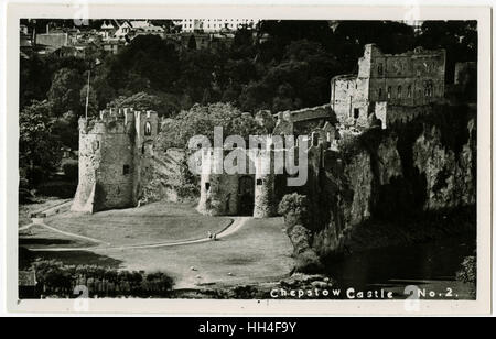 La magnifique ruine du château de Chepstow, au pays de Galles Banque D'Images