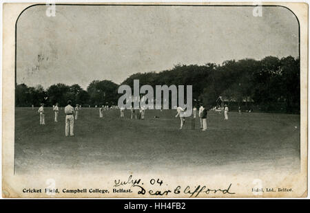 Cricket Field, Campbell College, Belfast, Irlande du Nord Banque D'Images