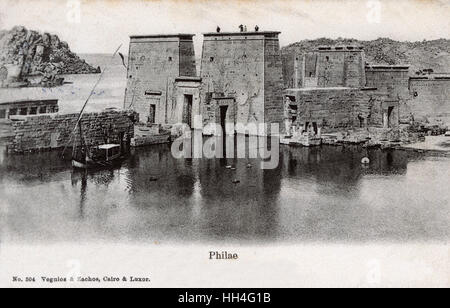 Temple de Philae - Assouan, Égypte Banque D'Images