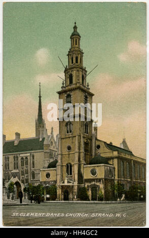 St. Eglise Clément Danes, Strand, Londres Banque D'Images