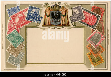 Carte de timbre produite par Ottmar Zeihar - Allemagne Banque D'Images