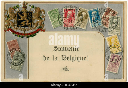 Carte de timbre produite par Ottmar Zeihar - Belgique Banque D'Images
