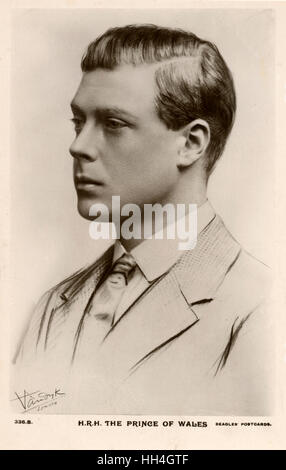 Edward, Prince de Galles (plus tard le roi Edward VIII) Banque D'Images