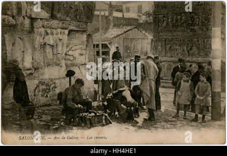 Thessalonique, Grèce - Cobblers - Arc de Galerius Banque D'Images