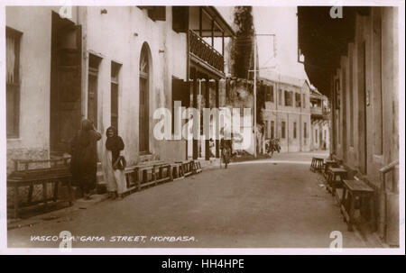 Vasco da Gama Street, Mombasa, Kenya, Afrique de l'est Banque D'Images