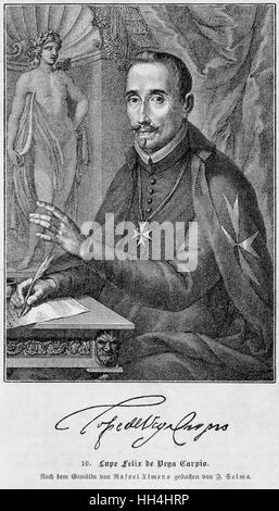 Felix Lope de Vega y Carpio - dramaturge espagnol Banque D'Images