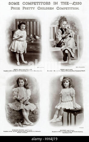 Concours Edwardian Children's Prize 1909 Banque D'Images