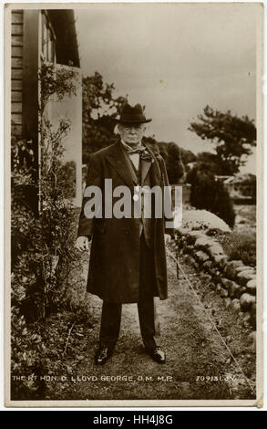 David Lloyd George, premier comte de Dwyfor Lloyd-George Banque D'Images