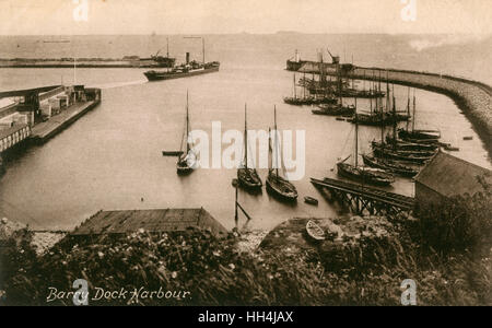 Barry Dock Harbour, Vale de Glamourgan, pays de Galles du Sud, Royaume-Uni Banque D'Images