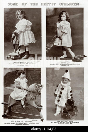 Concours édouardien pour enfants 1909 Banque D'Images