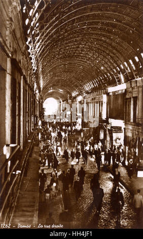 Midhat Pasha Souq, rue Damas Straight, Syrie Banque D'Images