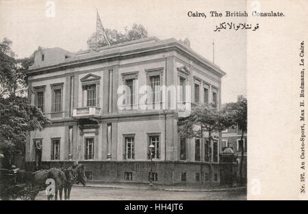 Consulat britannique au Caire, Égypte Banque D'Images