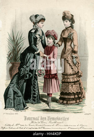 Costume novembre 1881 Banque D'Images