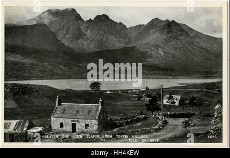 Île de Skye, Écosse - Blaven et Loch Slapen de Torrin Banque D'Images