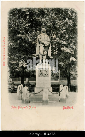 Statue de John Bunyan, Bedford, Bedfordshire Banque D'Images