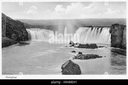 Cascade des dieux, Islande Banque D'Images