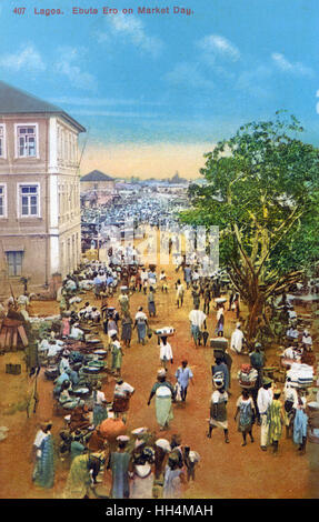 Ebute ERO le jour du marché, Lagos, Nigeria, Afrique de l'Ouest Banque D'Images