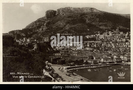 Monaco - vue sur la Condamine Banque D'Images