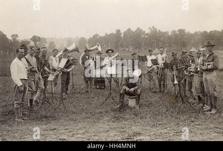 Bande de cuivres de soldats de cavalerie américains, États-Unis Banque D'Images