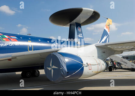 Avions de reconnaissance AWACS de l'OTAN, Boeing E-3A Sentry (707-320) LX-N 90443 Banque D'Images