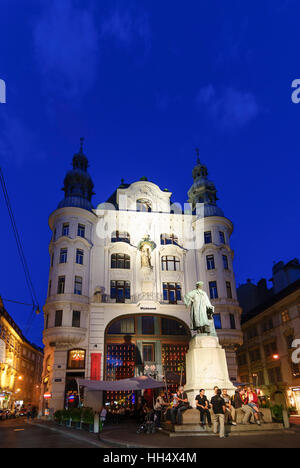 Wien, Vienne : Lugeck, monument de Gutenberg, 01. Vieille Ville, Wien, Autriche Banque D'Images