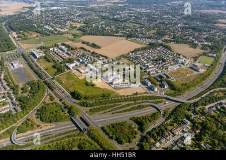 Dortmund, Stadtkrone-Ost ville autoroute autoroute A40 B1 et B236, Dortmund, Ruhr, Rhénanie du Nord-Westphalie, Allemagne, Banque D'Images