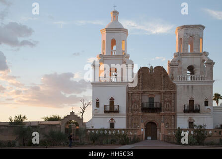 Mission San Xavier del Bac, "Colombe blanche du désert' Banque D'Images