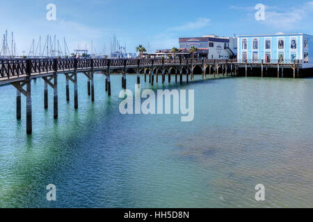 Marina Rubicon, Playa Blanca, Lanzarote, îles Canaries, Espagne Banque D'Images