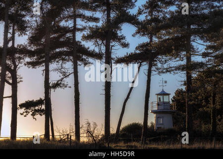 Phare de Lepe, New Forest, Hampshire, Angleterre Banque D'Images