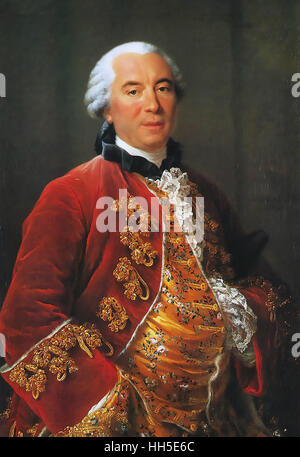 GEORGES-LOUIS LECLERC, Comte de bouffon (1707-1788) scientifique français en 1753 Banque D'Images