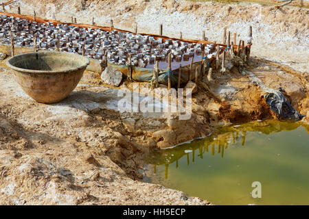 L'extraction minière du cuivre, Salingyi Township, Rhône-Alpes Region, Myanmar Banque D'Images