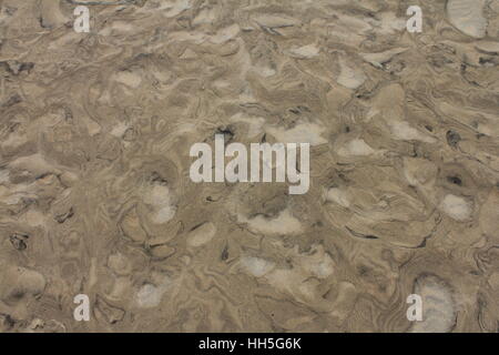 Les patrons de sable gros plan Banque D'Images