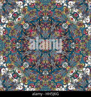 Modèle sans couture. Éléments de décoration vintage. Arrière-plan dessiné à la main. L'Islam, Arabe, Indienne, motifs ottomans. Illustration de Vecteur