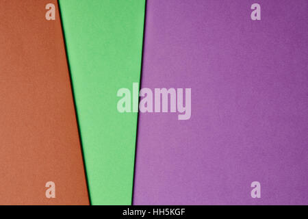 Cartons de Couleur fond brun vert violet ton. Copier l'espace. L'horizontale Banque D'Images