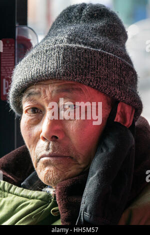 L'homme chinois, Yinchuan, Ningxia Province, China Banque D'Images