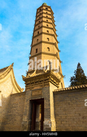 Temple Chengtian, West Pagoda, Yinchuan, Ningxia Province, China Banque D'Images