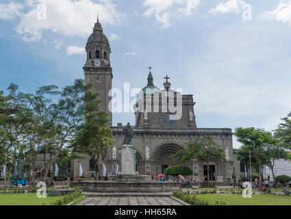 La Cathédrale de Manille, Intramuros, Manille, Philippines Banque D'Images